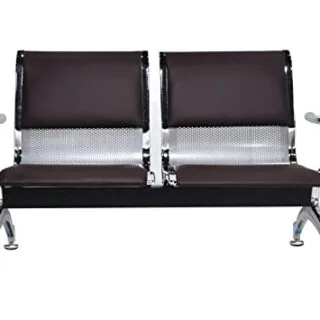 2-link padded metallic waiting bench