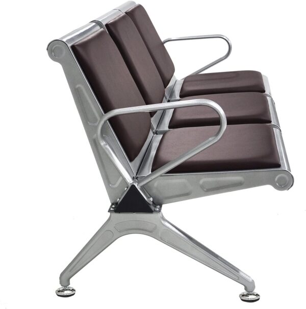 Heavy-duty padded office bench - Image 3