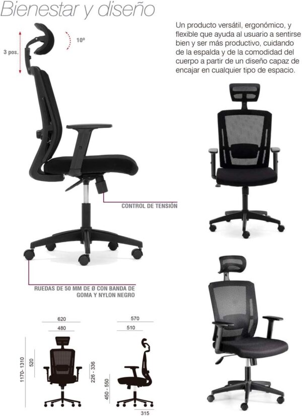 2m executive office desk, director's reclining seat, 3-drawers filing cabinet, 1-way workstation, strong mesh seat, 4-seater conference table, catalina seat, 2m reception office desk, headrest office seat