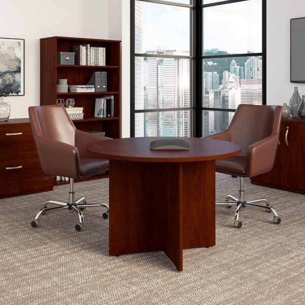 0.9m office desk, clerical office seat, 6-way workstation, ergonomic office seat, round coffee table, fireproof safe box, 2.4m boardroom table, executive boardroom seat, 1.4m reception desk, 3-link waiting bench