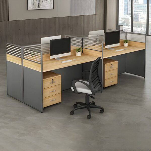 3-link waiting bench, 15-locker filing cabinet, 1.4m executive office desk, bliss executive office seat, 6-way workstation, back mesh office seat, 2.4m boardroom table, boardroom seat