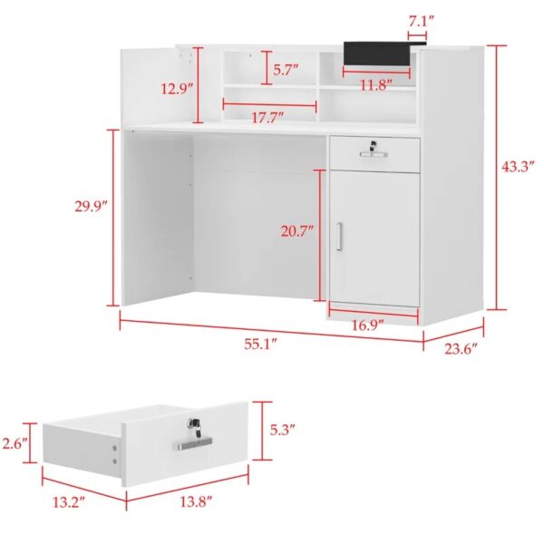 2m executive office desk, bliss executive seat, 4-drawers cabinet, 4-seater round table, chrome visitors seat, 6-way workstation, 3-drawers cabinet, clerical office seat