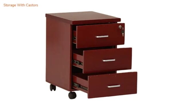 4-seater mahogany round conference table, tosca visitors seat, 2-door filing cabinet with safe, 4-link waiting bench, 2m executive desk, non-reclining executive seat, modern coffee table, foldable training table, conference chairs