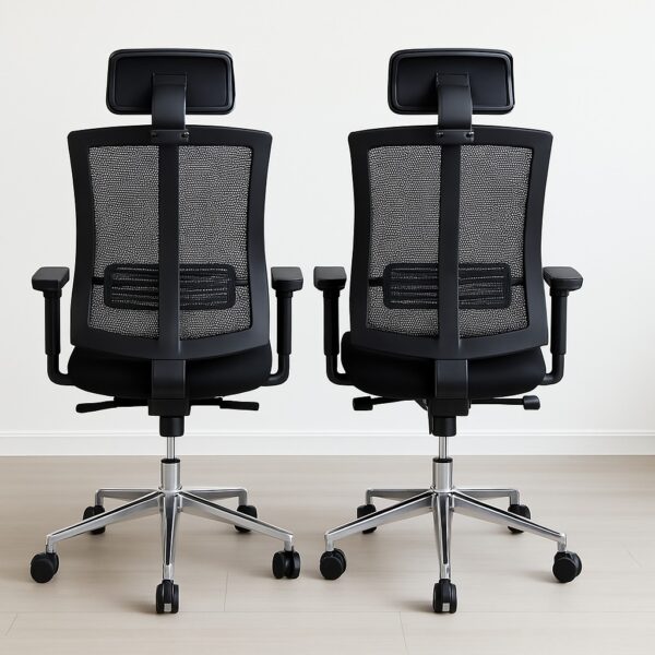 2m executive office desk, bliss executive office seat, 2-door cabinet with safe, 2.4m boardroom table, executive boardroom seat, 3-link waiting bench, 1.6m reception office desk, ergonomic office seat