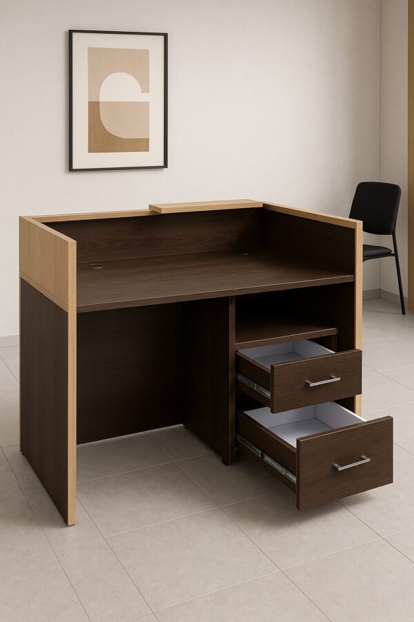 4-seater mahogany round conference table, tosca visitors seat, 2-door filing cabinet with safe, 4-link waiting bench, 2m executive desk, non-reclining executive seat, modern coffee table, foldable training table, conference chairs