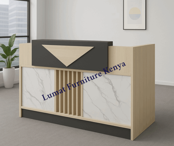 executive coffee table, 1.2m executive desk, executive office seat, chrome visitors seat, 2m reception desk, ergonomic office , 3-doors wooden cabinet, 3-link waiting bench
