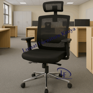 2.4m boardroom table, improved mesh boardroom seat,6-way workstation, headrest office seat, cabinet with safe, 5-seater lounge sofa, foldable training table, 1400mm reception office desk, 2m executive office desk, butterfly office seat