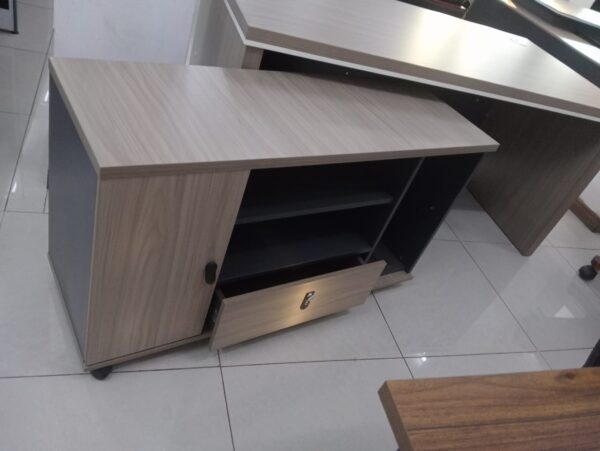 2.4m boardroom table, improved mesh boardroom seat,6-way workstation, headrest office seat, cabinet with safe, 5-seater lounge sofa, foldable training table, 1400mm reception office desk, 2m executive office desk, butterfly office seat