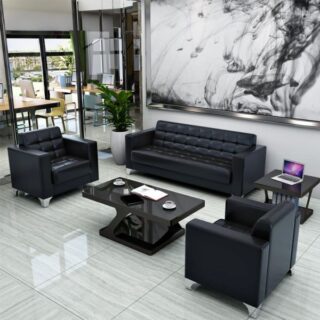 office combination, executive office seat, 4-seater meeting round table, 9-lockers cabinet, catalina visitors seat, modern coffee table, 1.2m reception desk, headrest office seat