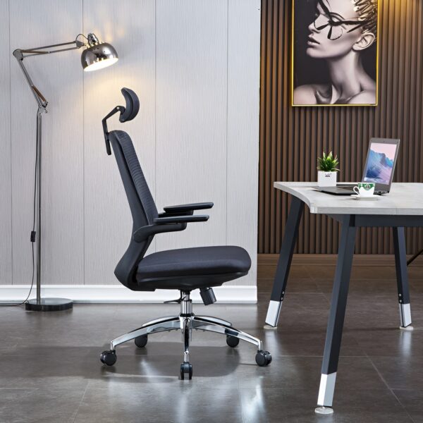 1.6m executive desk, bliss executive seat, executive visitors seat, full metallic cabinet, 6-way workstation, strong mesh seat, 1.4m reception desk, ergonomic office seat