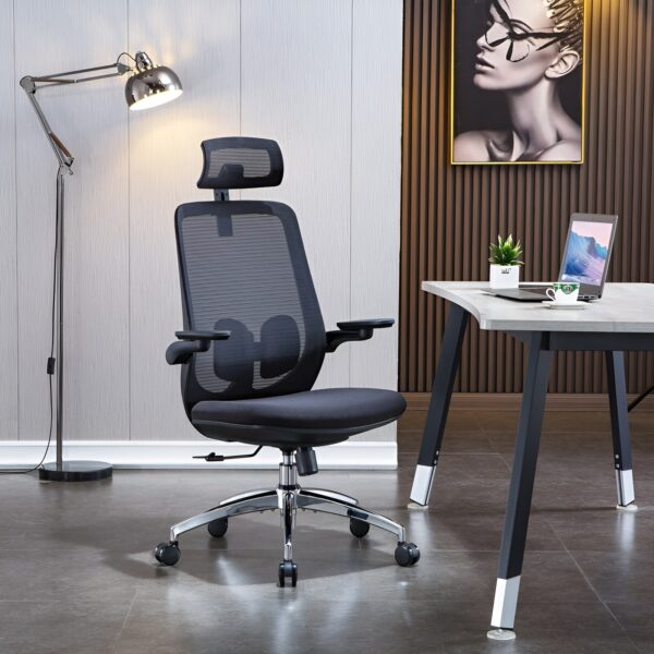1.6m executive desk, bliss executive seat, executive visitors seat, full metallic cabinet, 6-way workstation, strong mesh seat, 1.4m reception desk, ergonomic office seat