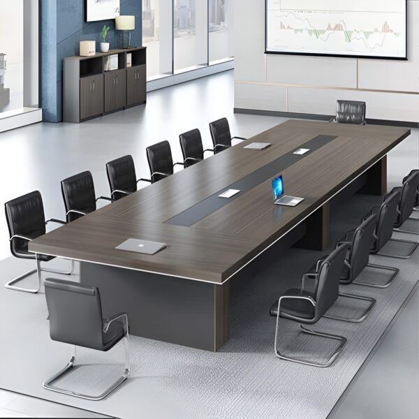 1.2m executive desk, orthopedic reclining seat, 2-door wooden cabinet, 4-seater round conference table, tosca visitors seat, 4-way workstation, 15-locker filing cabinet, 5-seater waiting sofa,