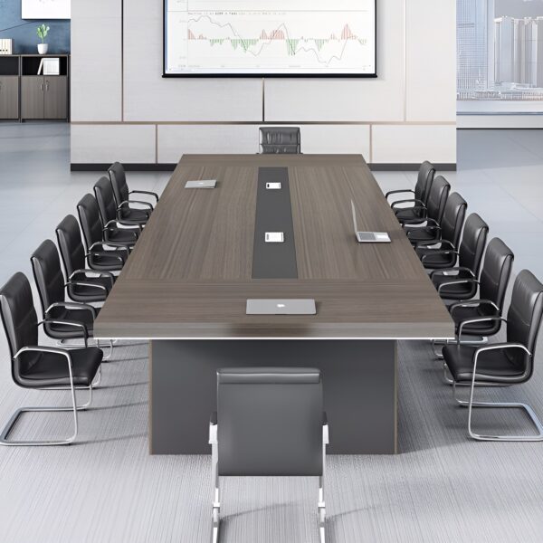 1.2m executive desk, orthopedic reclining seat, 2-door wooden cabinet, 4-seater round conference table, tosca visitors seat, 4-way workstation, 15-locker filing cabinet, 5-seater waiting sofa,