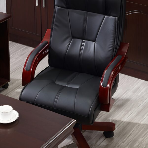 bliss executive seat, 2m executive desk, 2-door wooden cabinet, 5-seater executive sofa, 2.4m boardroom table, mesh boardroom seat, executive coat hanger, 4-drawers fireproof safe box