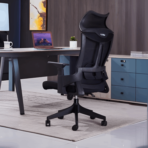 3-link waiting bench, 15-locker filing cabinet, 1.4m executive office desk, bliss executive office seat, 6-way workstation, back mesh office seat, 2.4m boardroom table, boardroom seat