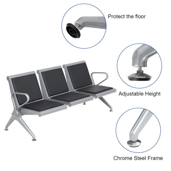 0.9m office desk, clerical office seat, 6-way workstation, ergonomic office seat, round coffee table, fireproof safe box, 2.4m boardroom table, executive boardroom seat, 1.4m reception desk, 3-link waiting bench