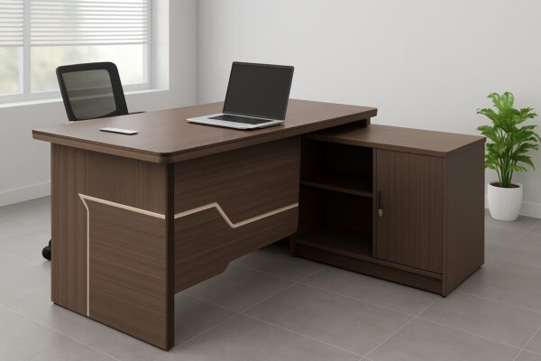 bliss executive seat, 2m executive desk, 2-door wooden cabinet, 5-seater executive sofa, 2.4m boardroom table, mesh boardroom seat, executive coat hanger, 4-drawers fireproof safe box
