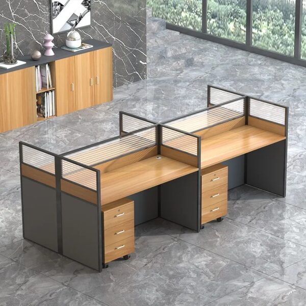 0.9m office desk, clerical office seat, 6-way workstation, ergonomic office seat, round coffee table, fireproof safe box, 2.4m boardroom table, executive boardroom seat, 1.4m reception desk, 3-link waiting bench