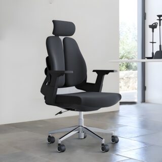 1-way workstation, 1.2m advance office desk, 2400mm boardroom table, 3-door mahogany filling cabinet, 3-link waiting bench, boardroom table chairs, Ergonomic Office Chair, Executive Office Chair