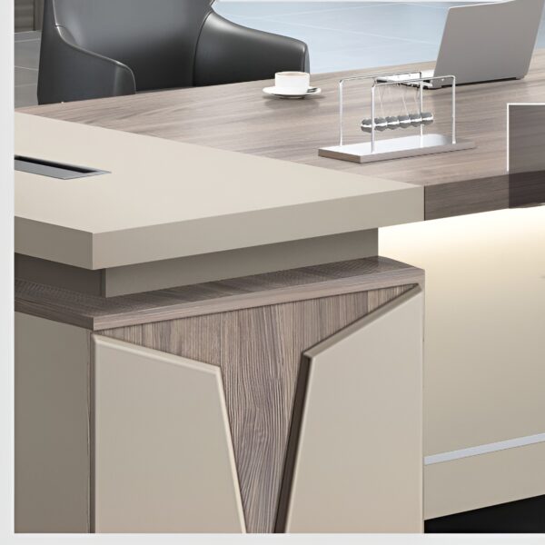 1-way workstation, 1.2m advance office desk, 2400mm boardroom table, 3-door mahogany filling cabinet, 3-link waiting bench, boardroom table chairs, Ergonomic Office Chair, Executive Office Chair