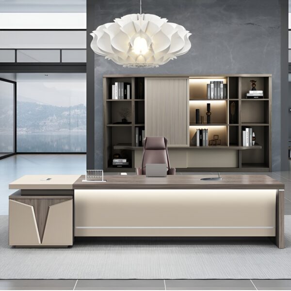 1-way workstation, 1.2m advance office desk, 2400mm boardroom table, 3-door mahogany filling cabinet, 3-link waiting bench, boardroom table chairs, Ergonomic Office Chair, Executive Office Chair