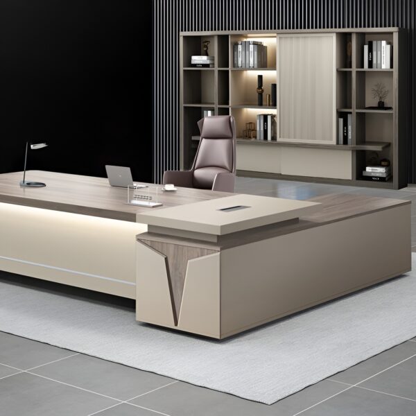 1-way workstation, 1.2m advance office desk, 2400mm boardroom table, 3-door mahogany filling cabinet, 3-link waiting bench, boardroom table chairs, Ergonomic Office Chair, Executive Office Chair
