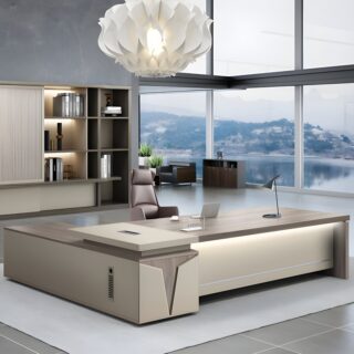 1-way workstation, 1.2m advance office desk, 2400mm boardroom table, 3-door mahogany filling cabinet, 3-link waiting bench, boardroom table chairs, Ergonomic Office Chair, Executive Office Chair