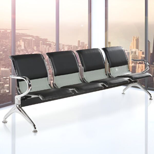 2m executive office desk, bliss executive seat, 4-drawers cabinet, 4-seater round table, chrome visitors seat, 6-way workstation, 3-drawers cabinet, clerical office seat