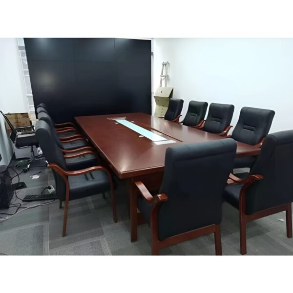 3-link waiting bench, 15-locker filing cabinet, 1.4m executive office desk, bliss executive office seat, 6-way workstation, back mesh office seat, 2.4m boardroom table, boardroom seat