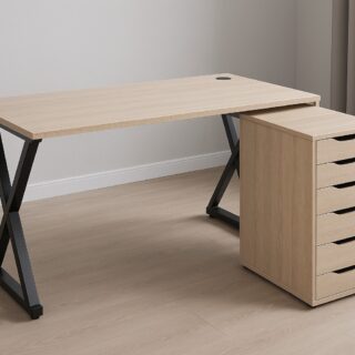 1.6m executive desk, bliss executive seat, executive visitors seat, full metallic cabinet, 6-way workstation, strong mesh seat, 1.4m reception desk, ergonomic office seat