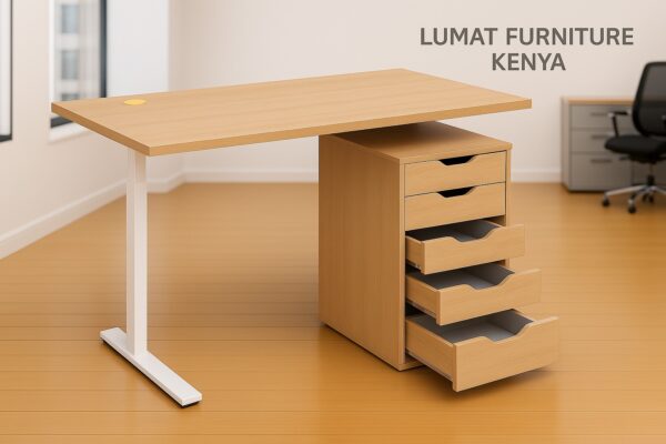 4-way workstation, clerical office seat, 4-drawers filing cabinet, 5-seater waiting sofa, 3m baordroom table, executive boardroom seat,2-door wooden cabinet, 1.6m executive desk, orthopedic office seat