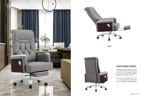 Executive Coffee Table, 1.2m reception desk, 5-seater waiting sofa, 4-seater dining set, mahogany coat hanger, 1.2m executive desk, orthopedic seat, 2.4m boardroom table