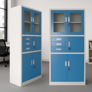 1.6m executive office desk, directors recline seat, 3-door executive cabinet, 4-way workstation, headrest office seat, executive coat hanger