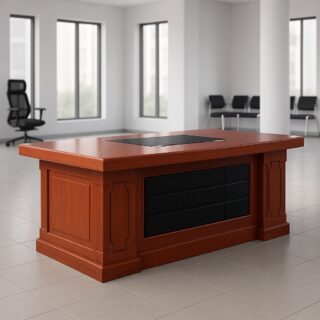 2-door filing wooden cabinet, 1.4m executive office desk, bliss executive office seat, adjustable table, 6-way workstation, headrest office seat, 9-lockers filing cabinet, 2.4m boardroom table