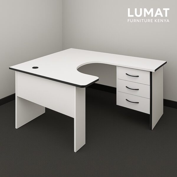 orthopedic office seat, L-shaped office desk, 2-door wooden cabinet, 1-way workstation, tosca visitors seat, foldable training table, 9-locker cabinet