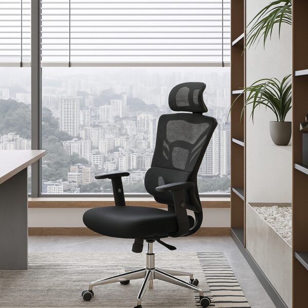 3m boardroom table, executive boardroom seat, 1.4m reception desk, ergonomic office seat,4-seater round table, catalina office seat