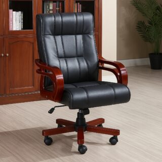 1-way workstation, 1.2m advance office desk, 2400mm boardroom table, 3-door mahogany filling cabinet, 3-link waiting bench, boardroom table chairs, Ergonomic Office Chair, Executive Office Chair