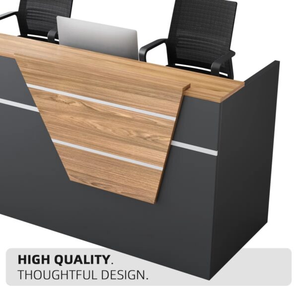 2m executive office desk, bliss executive seat, 4-drawers cabinet, 4-seater round table, chrome visitors seat, 6-way workstation, 3-drawers cabinet, clerical office seat