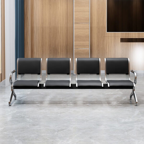 0.9m office desk, clerical office seat, 6-way workstation, ergonomic office seat, round coffee table, fireproof safe box, 2.4m boardroom table, executive boardroom seat, 1.4m reception desk, 3-link waiting bench