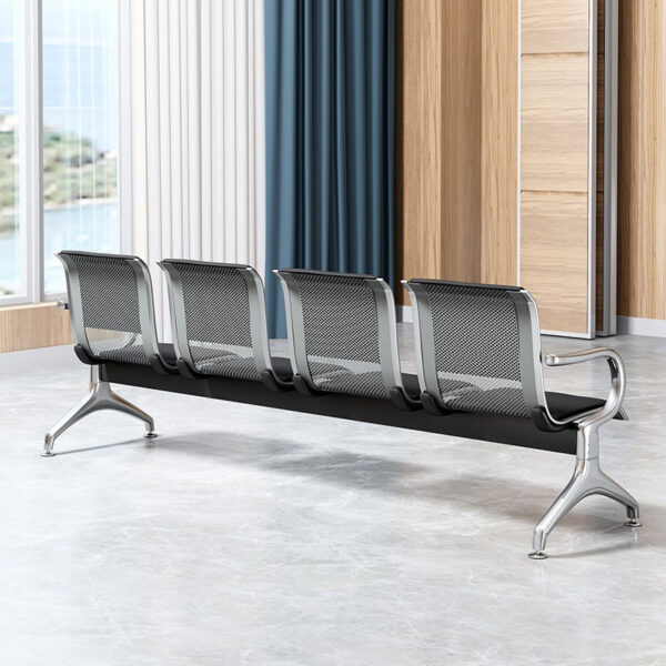 0.9m office desk, clerical office seat, 6-way workstation, ergonomic office seat, round coffee table, fireproof safe box, 2.4m boardroom table, executive boardroom seat, 1.4m reception desk, 3-link waiting bench
