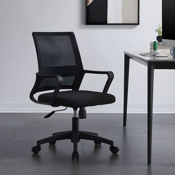 1-way workstation, 1.2m advance office desk, 2400mm boardroom table, 3-door mahogany filling cabinet, 3-link waiting bench, boardroom table chairs, Ergonomic Office Chair, Executive Office Chair