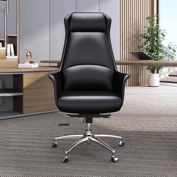 1.8m executive desk, bliss executive seat, 3-link waiting bench, mahogany coat hanger, fireproof safe box, full glass cabinet, tosca visitors seat