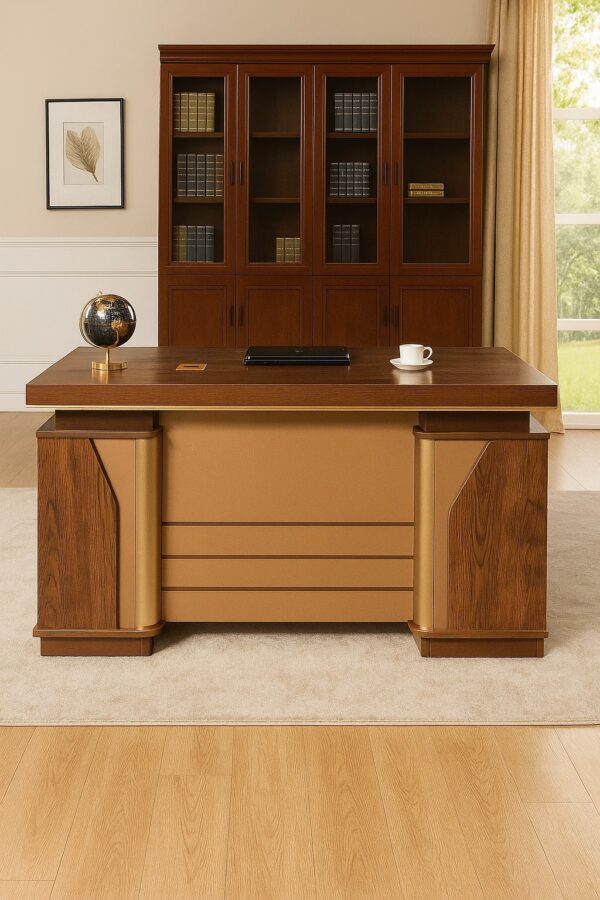 1.4m executive office desk, orthopedic office seat, 3-door wooden cabinet, 4-seater conference table, catalina seat, 1-way workstation, executive office seat