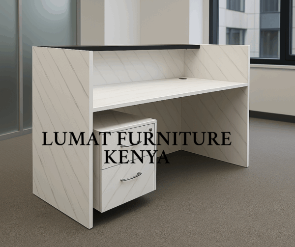 dining table, eames dining chairs, mahogany cot hanger, full metallic cabinet, 4-link waiting bench, office combination, 1-way workstation