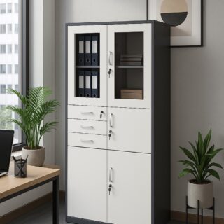 4-way office workstation, clerical office seat, half glass cabinet, 1.8m executive desk, directors reclining seat, 1.2m advance desk, strong mesh office seat, modern wooden credenza