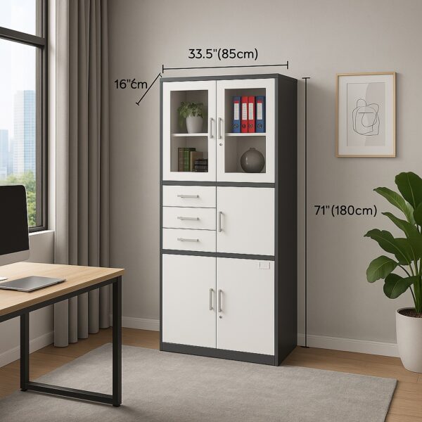 4-way office workstation, clerical office seat, half glass cabinet, 1.8m executive desk, directors reclining seat, 1.2m advance desk, strong mesh office seat, modern wooden credenza