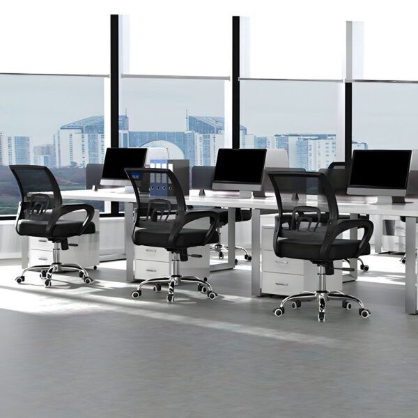 1.4m executive office desk, orthopedic office seat, 3-door wooden cabinet, 4-seater conference table, catalina seat, 1-way workstation, executive office seat