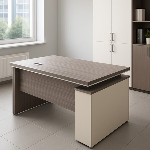 2-door wooden credenza, swivel adjustable stool, executive glass coffee table, 1.4m executive desk, executive office seat, mesh visitors seat, 3-drawers cabinet