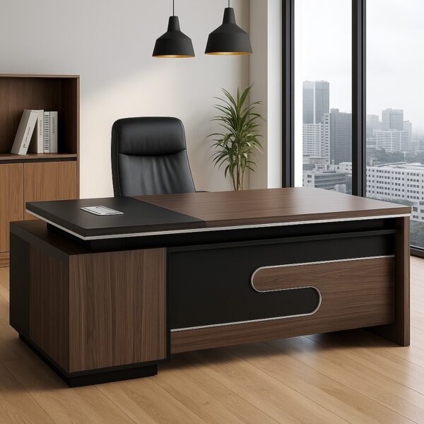 4-seater conference table, executive coat hanger, fireproof safe box, 1.6m executive desk, bliss executive seat, 1.2m reception desk, strong mesh office seat