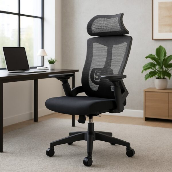 1-way workstation, 1.2m advance office desk, 2400mm boardroom table, 3-door mahogany filling cabinet, 3-link waiting bench, boardroom table chairs, Ergonomic Office Chair, Executive Office Chair
